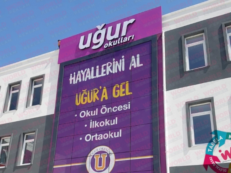 Uğur Okulları Cam Giydirme