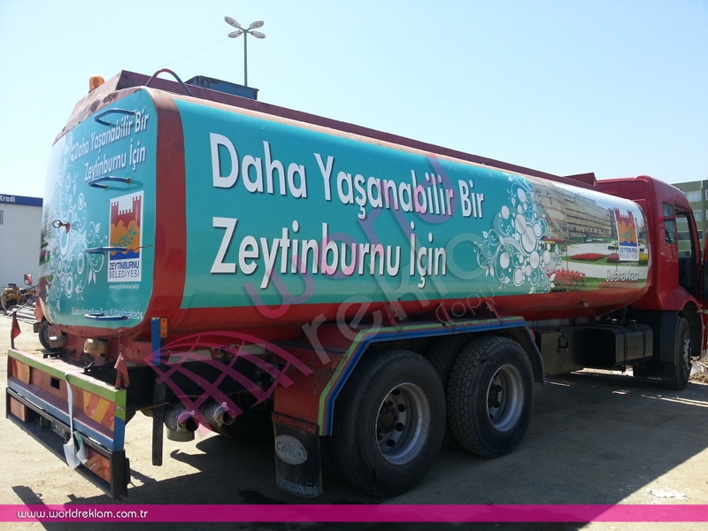 Zeytinburnu Belediyesi Tanker Giydirme,